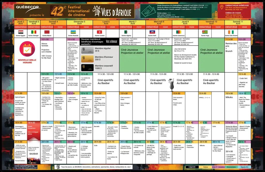 La Programmation Officielle